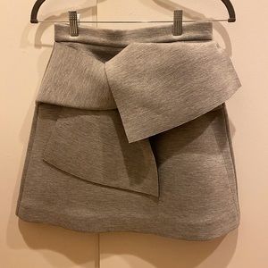MSGM Neoprene twist skirt